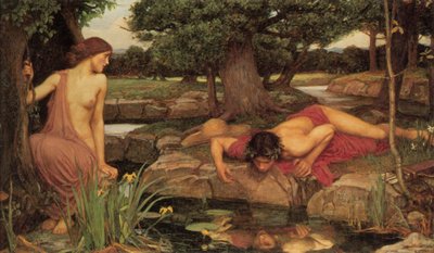 Eco y Narciso de John William Waterhouse